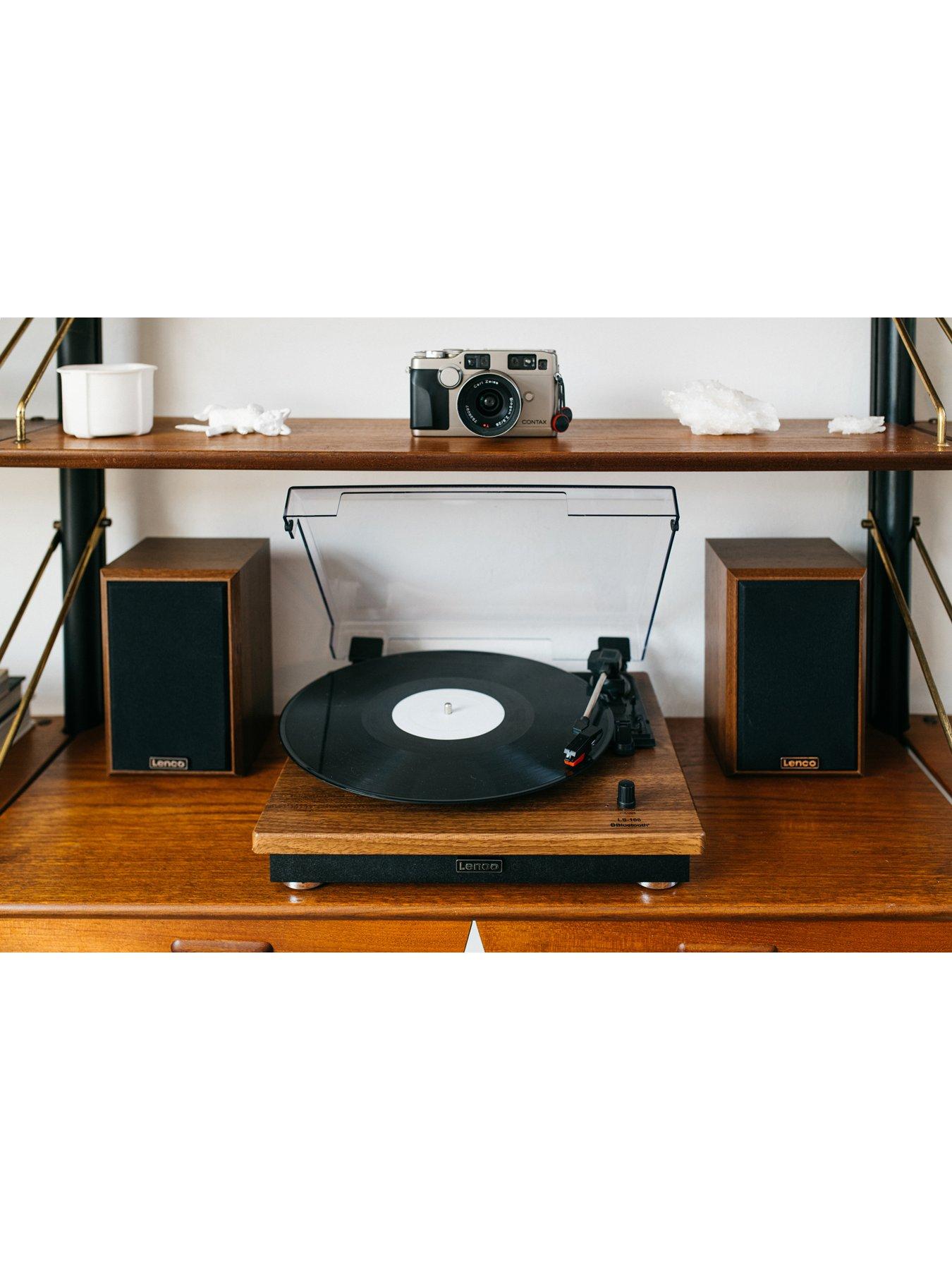  image of lenco-ls-100-turntable-and-hi-fi-speakers