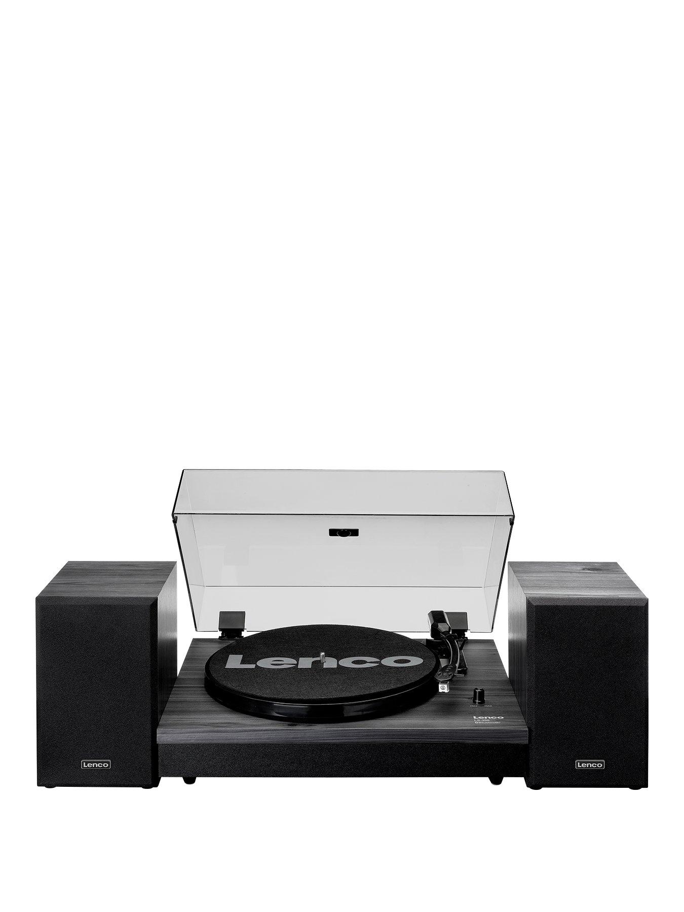 lenco-ls-300-black-turntable-and-hifi-speakers