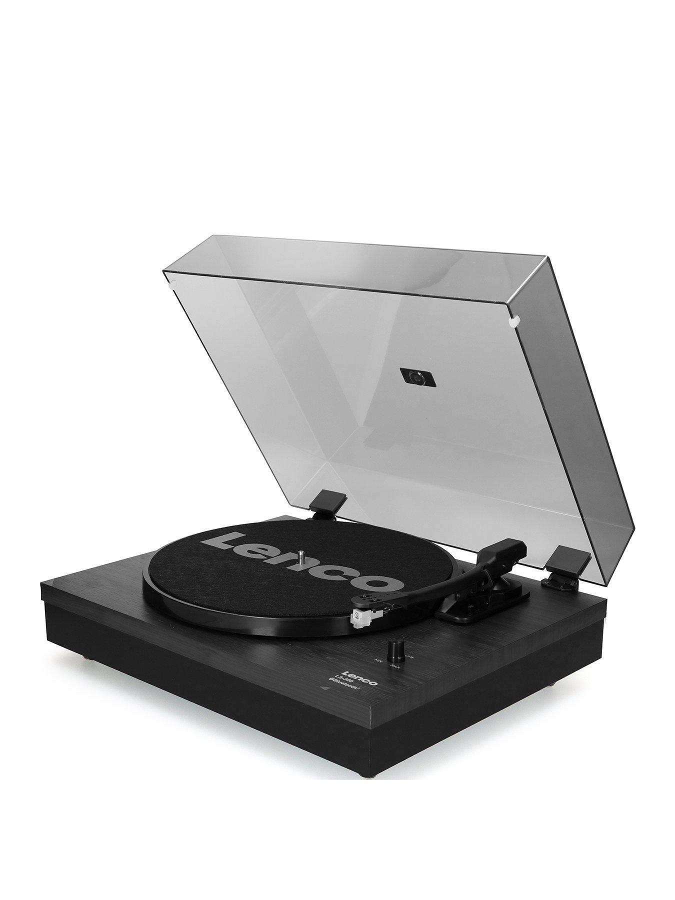  image of lenco-ls-300-black-turntable-and-hi-fi-speakers