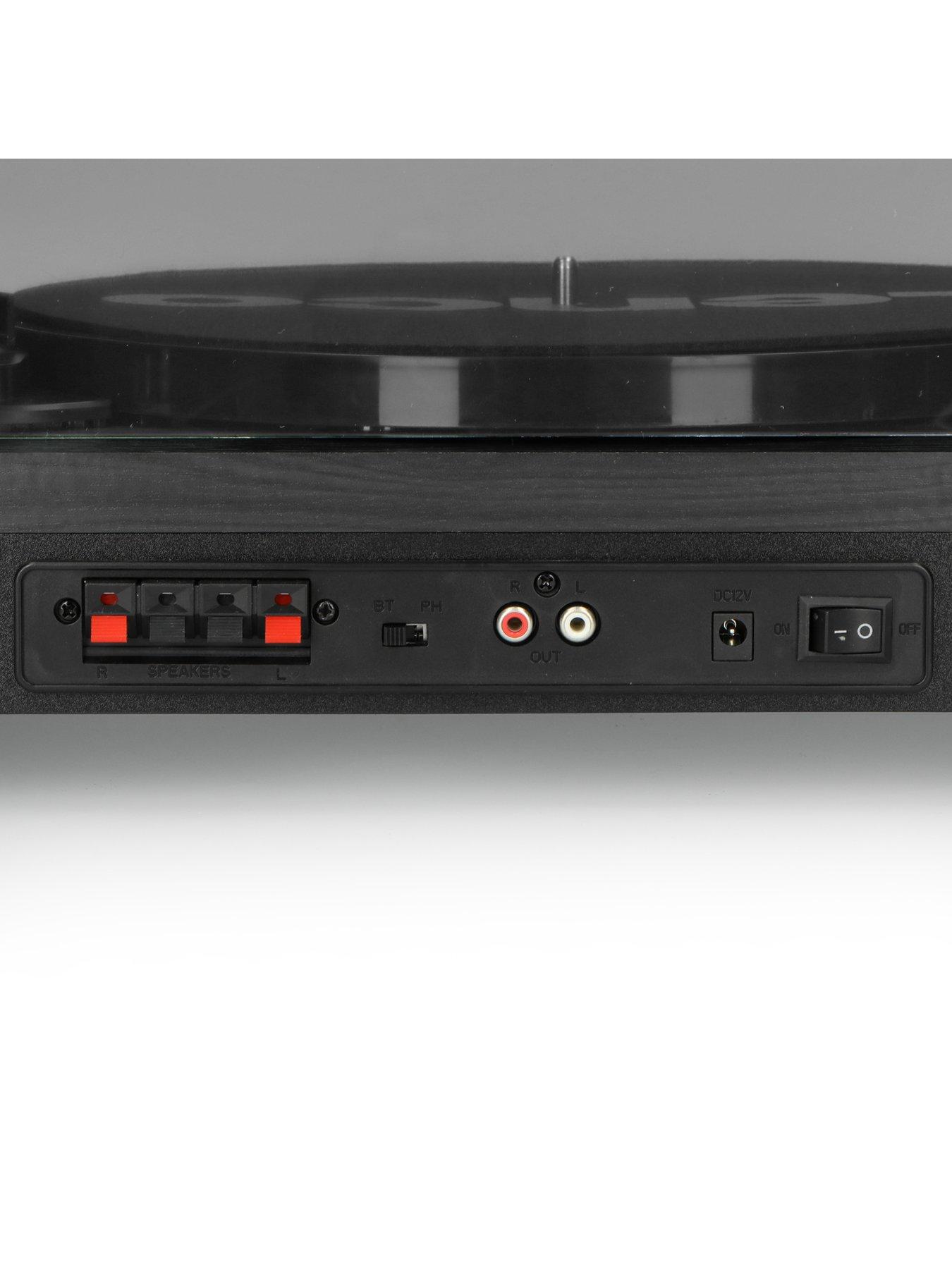  image of lenco-ls-300-black-turntable-and-hi-fi-speakers