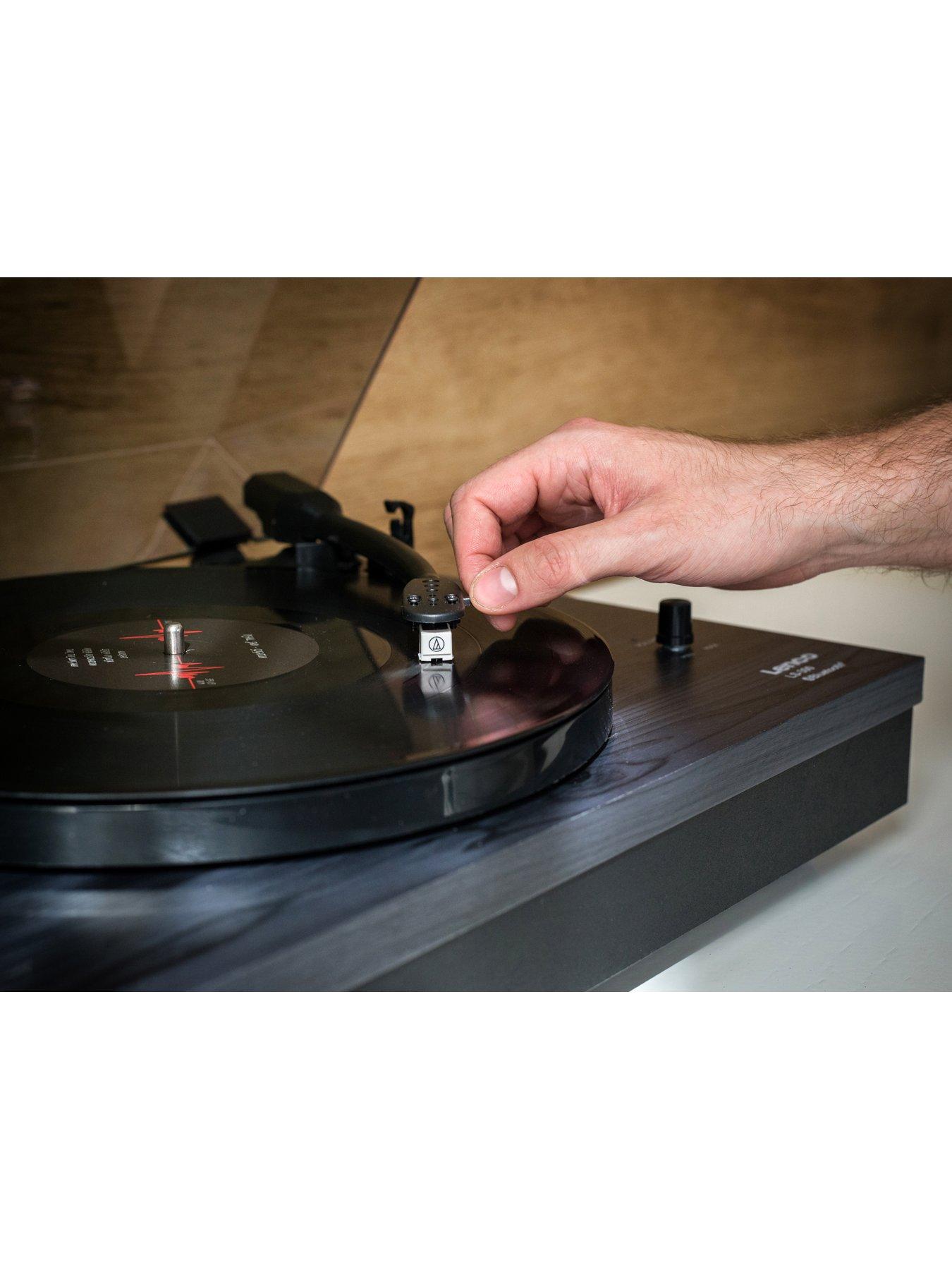  image of lenco-ls-300-black-turntable-and-hi-fi-speakers