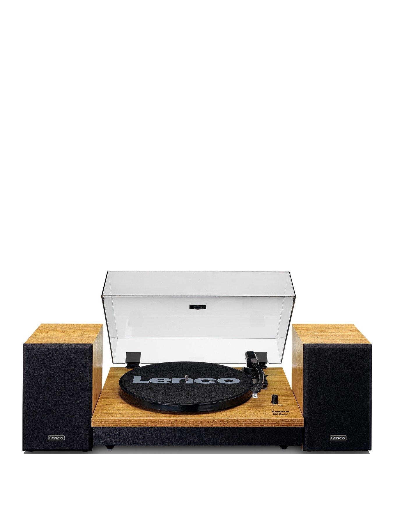 Lenco LS-300 Wood Turntable and HiFi Speakers