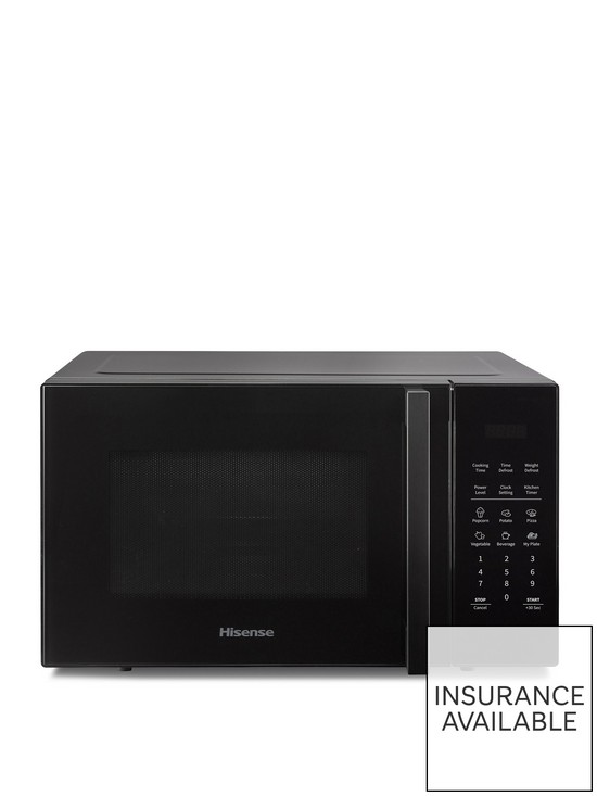 front image of hisense-23-litre-microwave-black--h23mobs5huk