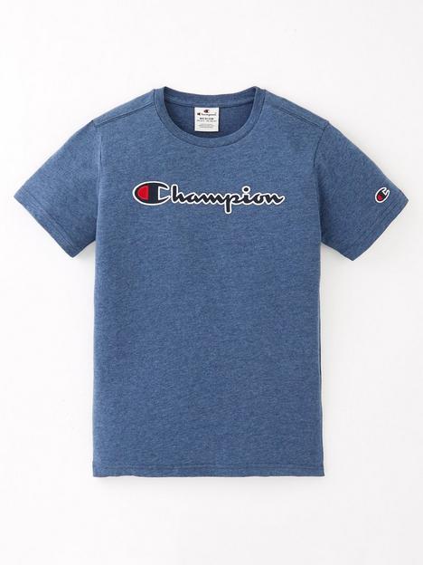 champion-junior-boys-large-logo-t-shirt-navy