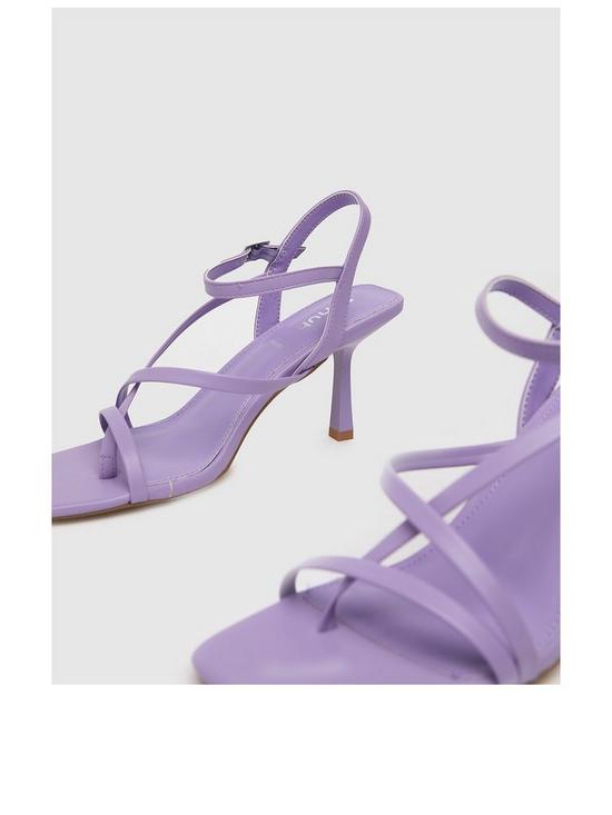 stillFront image of schuh-sania-strippy-heel-purple