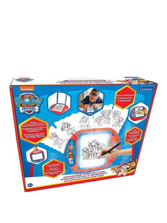 stillFront image of paw-patrol-drawing-projector-with-templates-and-stamps