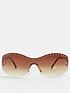  image of river-island-studded-sunglasses-brown