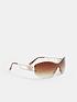  image of river-island-studded-sunglasses-brown