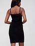  image of calvin-klein-jeans-monogram-towelling-strappy-dress-black