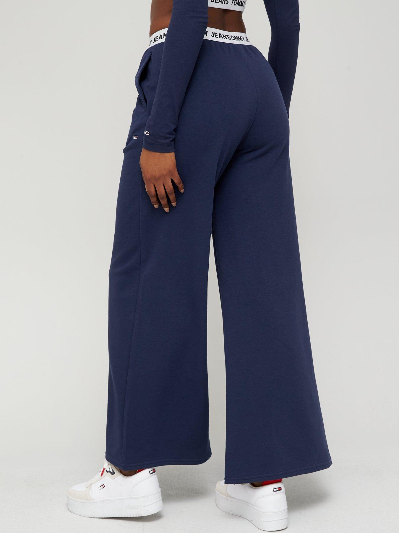 stillFront image of tommy-jeans-logo-waistband-a-line-sweatpant-navy