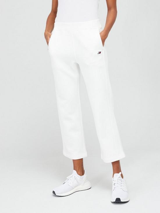 front image of tommy-sport-tommy-hilfiger-performance-regularnbspterry-kick-flare-pant-off-white