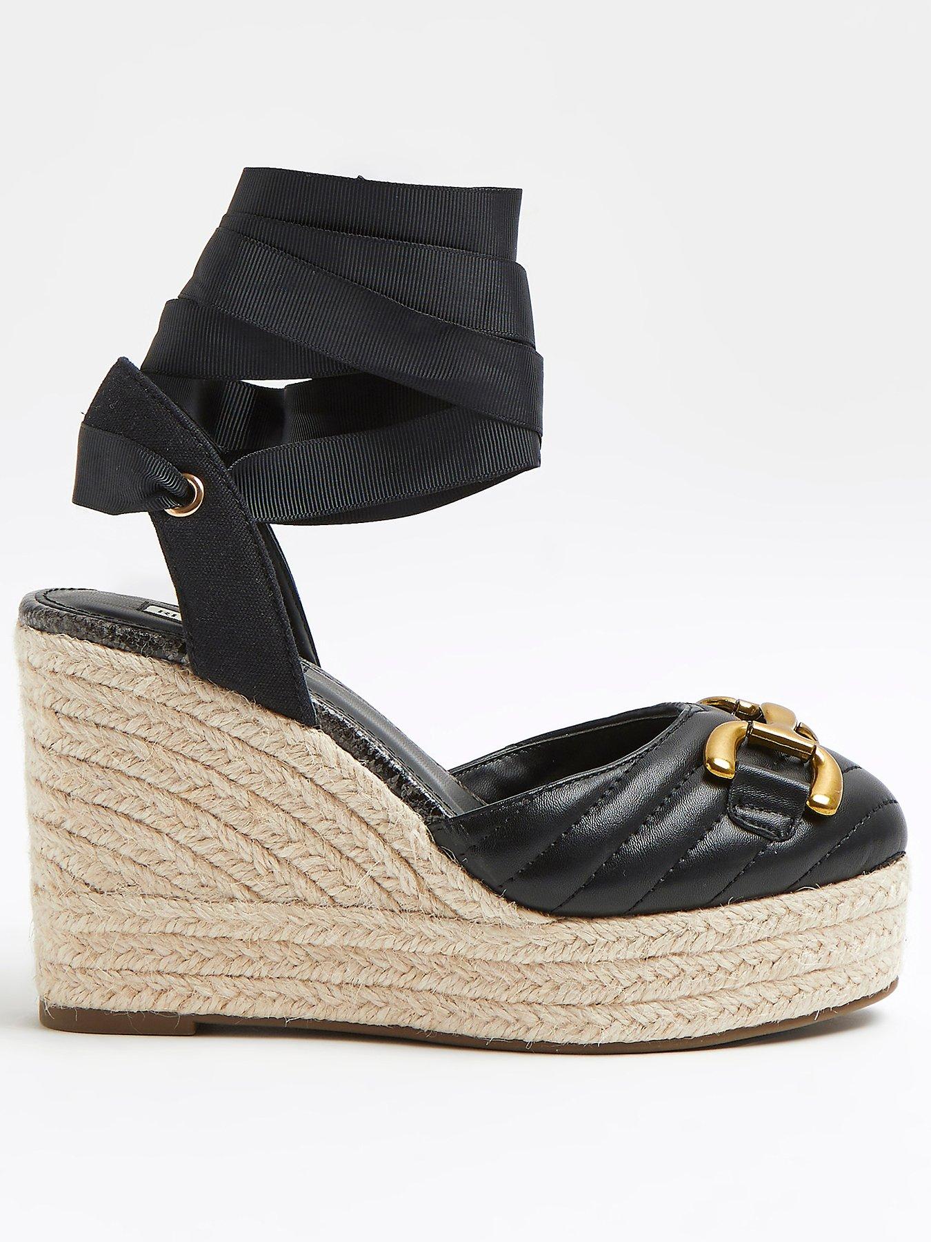 3 inch black platform heels
