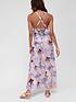  image of v-by-very-sheer-double-strap-cross-back-beach-maxi-dress-multi