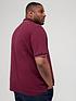  image of lyle-scott-big-amp-tall-tipped-polo-shirt-burgundy