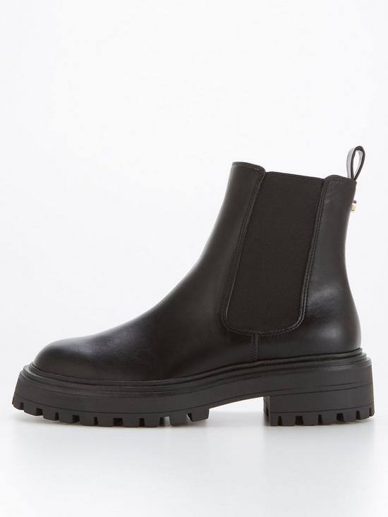 front image of v-by-very-chunky-chelsea-boot-black
