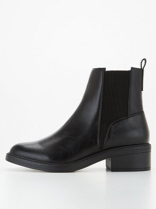 front image of everyday-flat-chelsea-boot-black