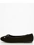  image of everyday-wide-fit-round-toe-ballerina-black