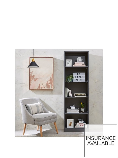 everyday-new-metro-tall-wide-bookcase-grey