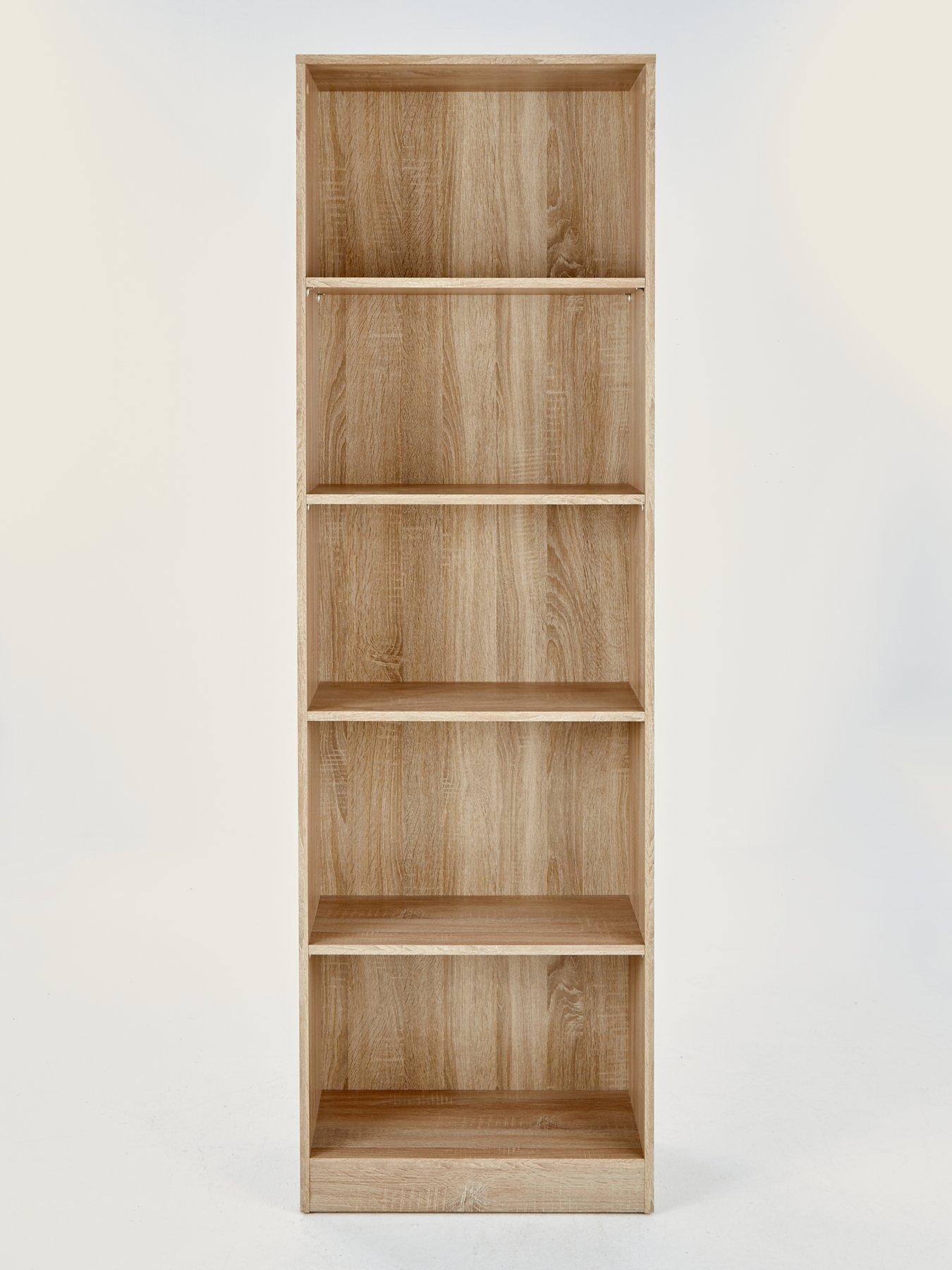 stillFront image of very-home-new-metro-tall-wide-bookcase-oak-effectnbsp--fscreg-certified