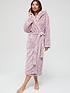  image of v-by-very-longline-hooded-dressing-gown-heather
