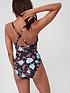  image of v-by-very-floral-shape-enhancing-swimsuit-black