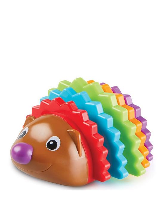 front image of learning-resources-spike-the-fine-motor-hedgehogreg-rainbow-stackers