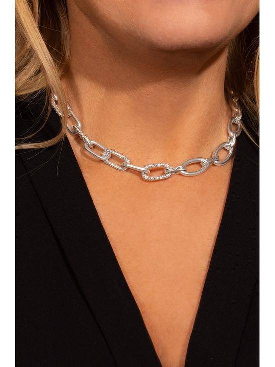 stillFront image of kate-thornton-silver-chunky-link-chain-necklace