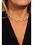  image of kate-thornton-silver-chunky-link-chain-necklace