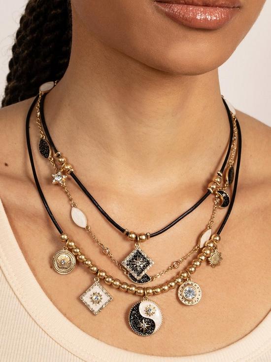 stillFront image of bibi-bijoux-gold-night-and-day-layered-necklace