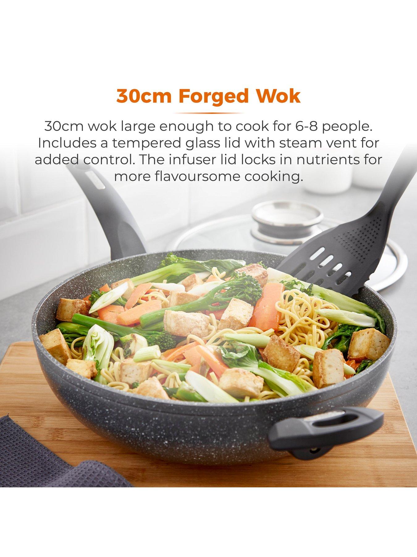 Image 2 of 7 of Tower Cerastone 30cm Forged Wok