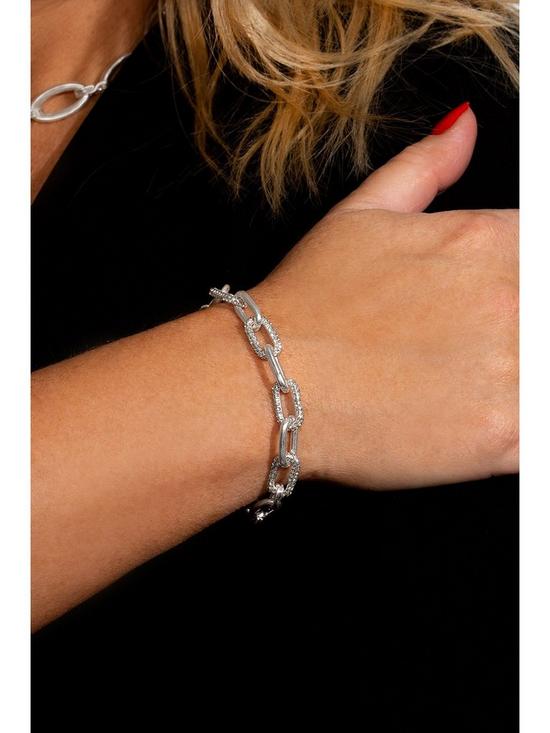 stillFront image of kate-thornton-silver-chunky-link-chain-bracelet