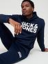  image of jack-jones-jack-amp-jones-logo-slim-fit-joggers-navy