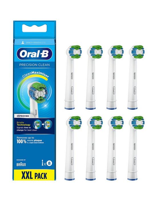 front image of oral-b-precision-clean-refill-heads-8-pack