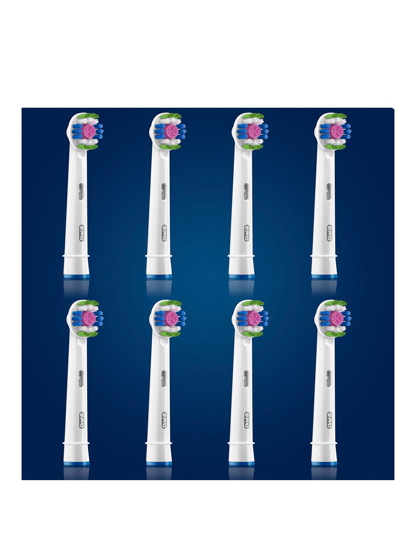 OralB 3D White Refill Heads 8 Pack Compatible with All OralB