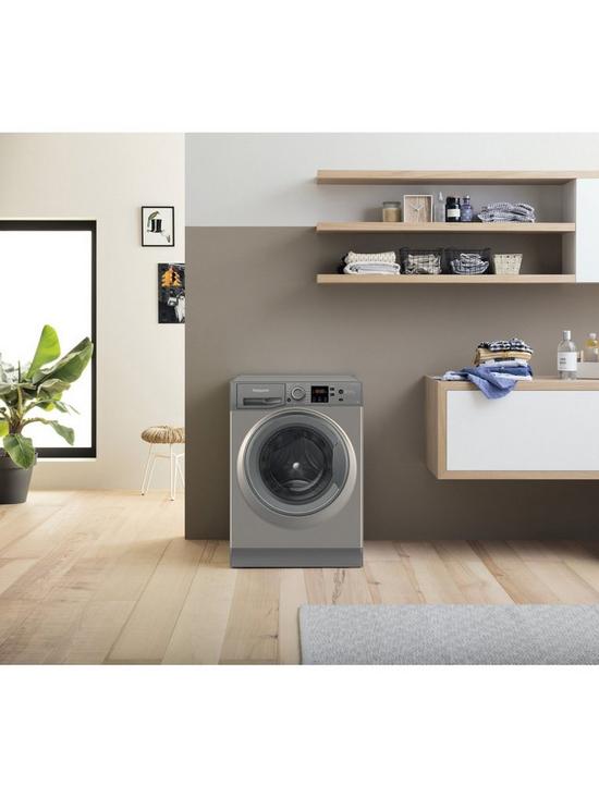 back image of hotpoint-nswm1043cggukn-10kg-washing-machine-with-1400-rpm-graphite-c-rated