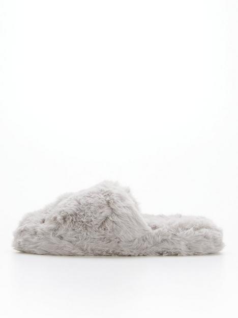 v-by-very-faux-fur-slider-slipper-light-grey