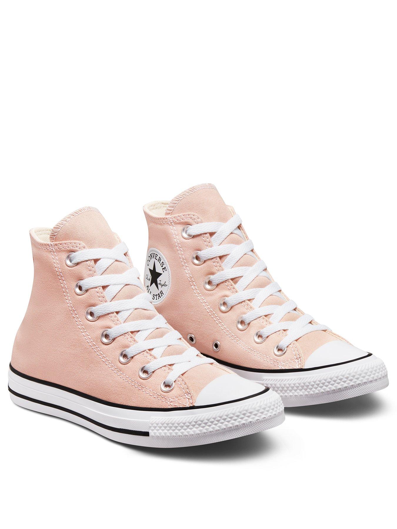 ladies pink converse trainers