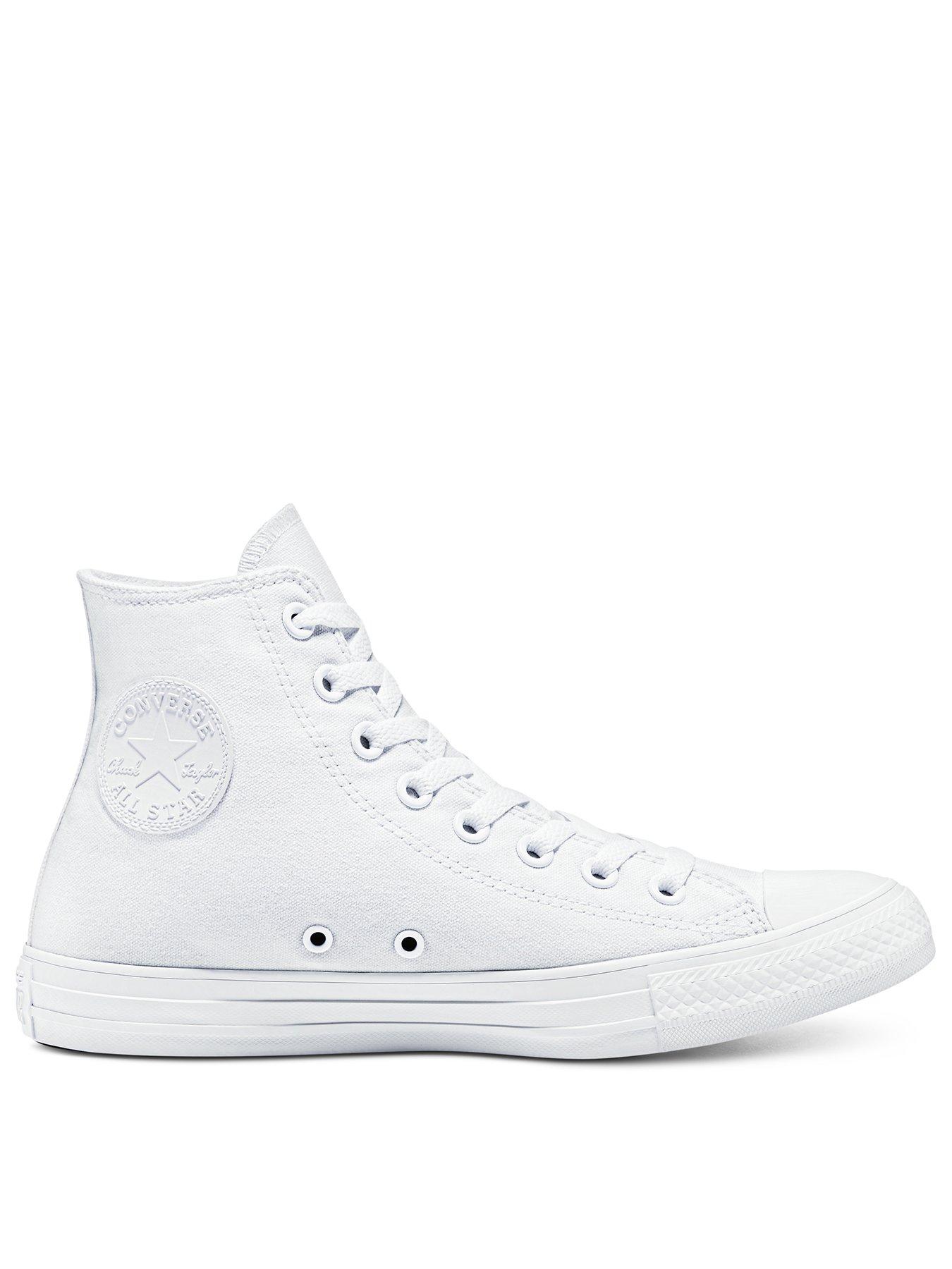 undefined Canvas Hi Top Trainers - White