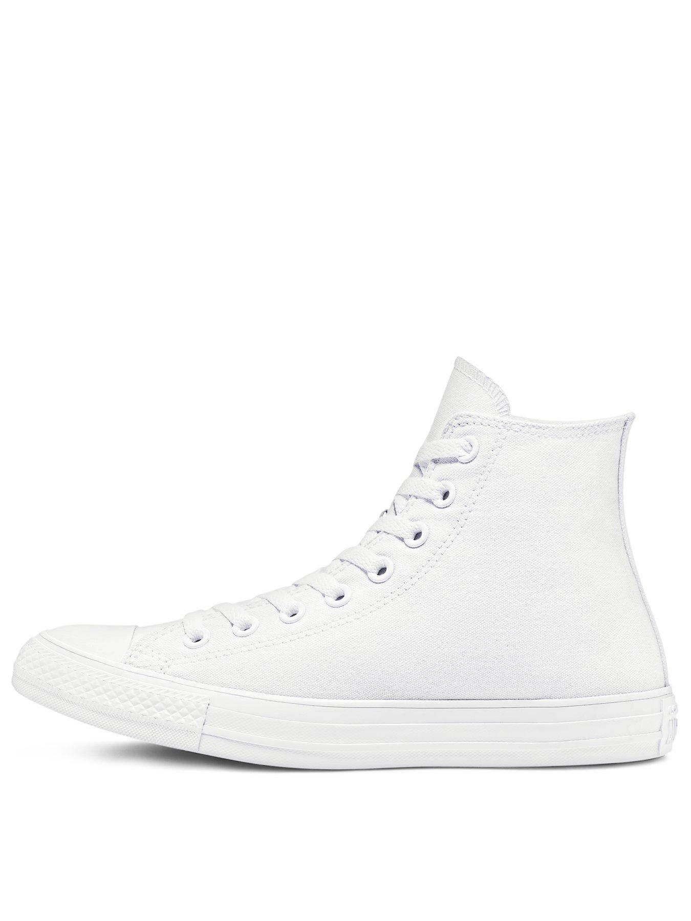 Converse all star store hi plimsolls in white