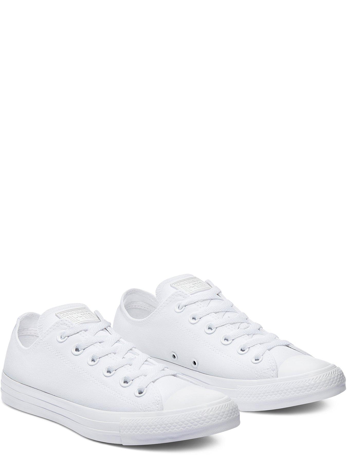 Image 3 of 7 of Converse Unisex Canvas Ox Trainers - White