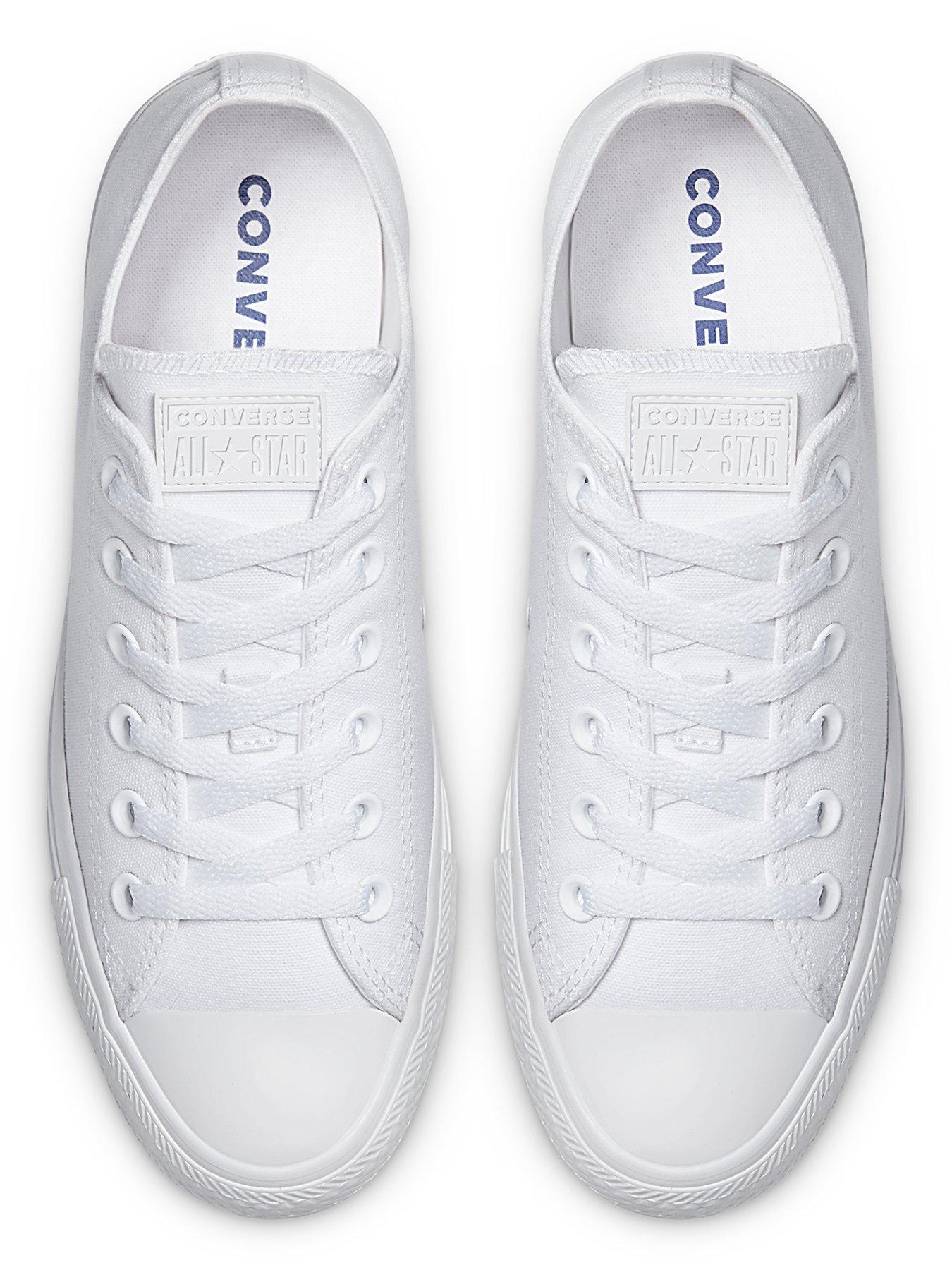 Image 4 of 7 of Converse Unisex Canvas Ox Trainers - White
