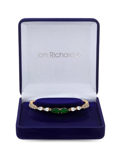 jon-richard-cubic-zirconia-and-emerald-green-stone-boxed-bracelet
