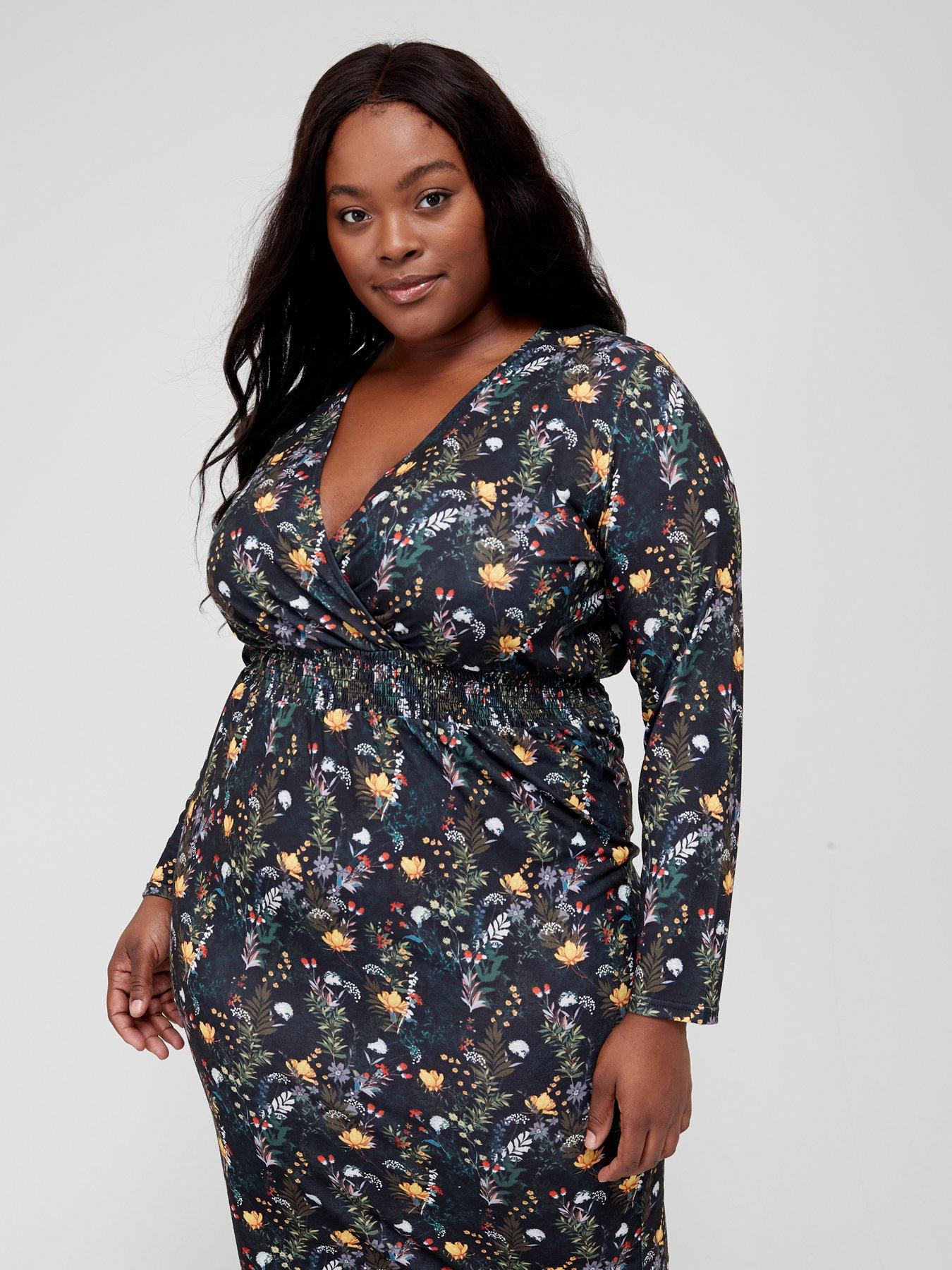 jersey wrap dress plus size