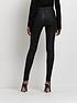  image of river-island-mid-rise-molly-coated-skinny-jeannbsp--black