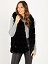  image of quiz-faux-fur-hooded-gilet