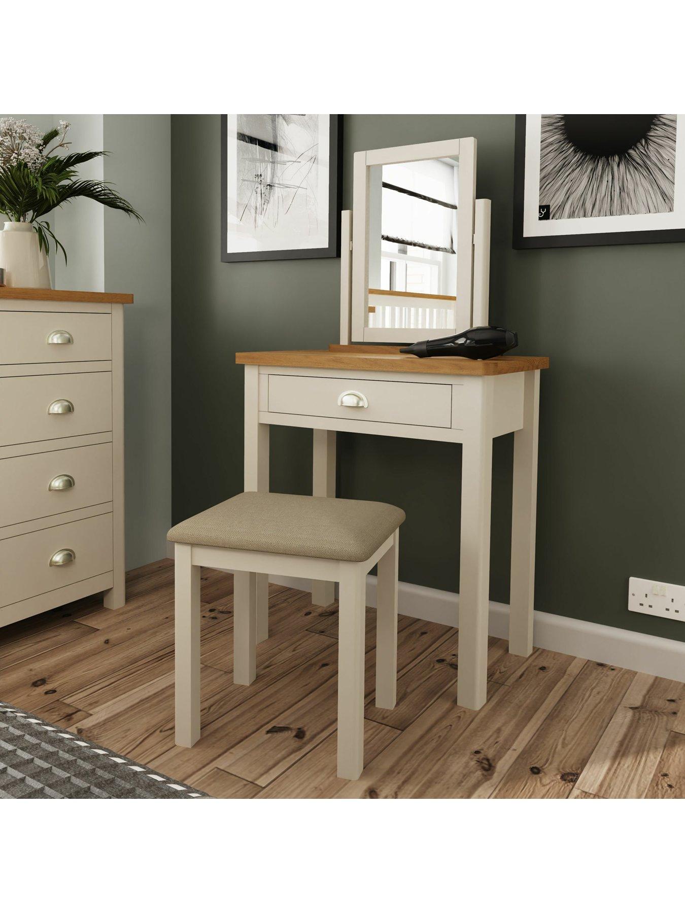 KInteriors Fontana Dressing Table, Stool and Mirror Set