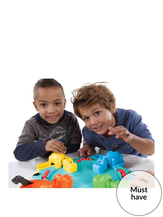 stillFront image of hasbro-elefun-amp-friends-hungry-hungry-hippos-game