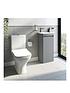  image of mode-bathrooms-by-victoria-plum-de-gale-compact-grey-floorstanding-vanity-unit-left-hand-with-close-coupled-toilet