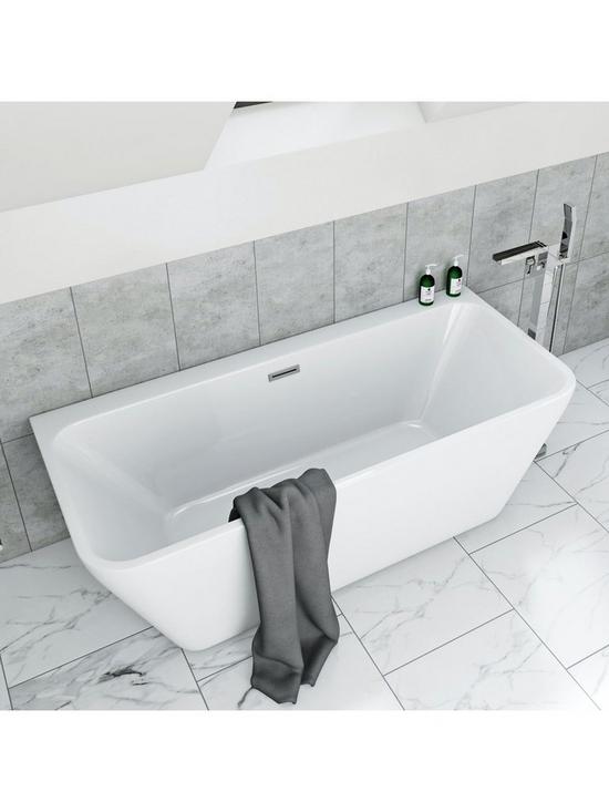 stillFront image of mode-bathrooms-by-victoria-plum-tate-back-to-wall-bath-suite-with-wall-hung-toilet-semi-pedestal-basin-and-taps-1700-x-750