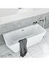  image of mode-bathrooms-by-victoria-plum-tate-back-to-wall-bath-suite-with-wall-hung-toilet-semi-pedestal-basin-and-taps-1700-x-750